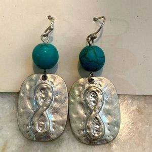Turquoise and Silver Earrings